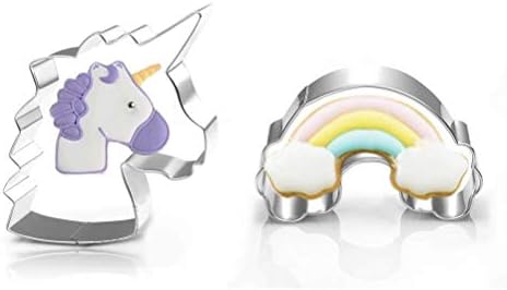 Zavaca 3 Pieces Unicorn Cookie Cutters Set