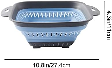 Collapsible Colander Folding Food Strainer for Kitchen Use