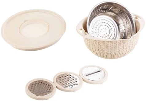 Colander with Mixing Bowl Set for Kitchen Use