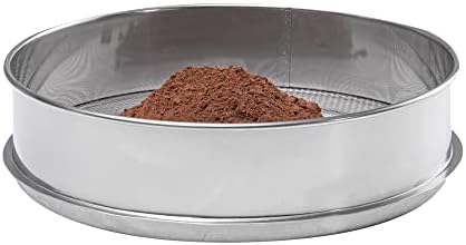 Sturdy 12-Inch Sifter Strainer with 3mm Mesh Durable for Commercial Use