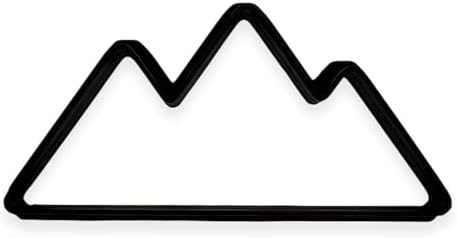 Mountains Cookie Cutter Easy to Push Design 4 inch