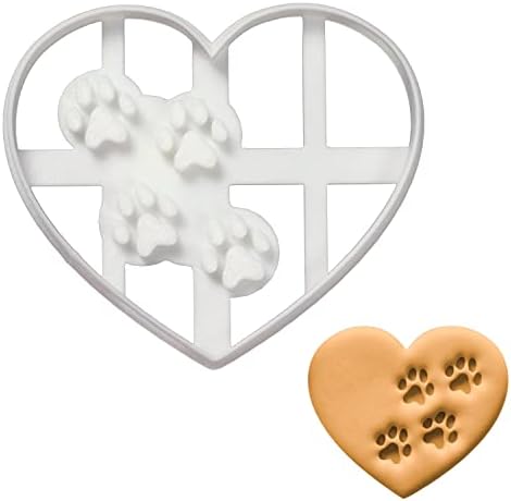 Heart Paw Prints Cookie Cutter - Easy Fun for Baking