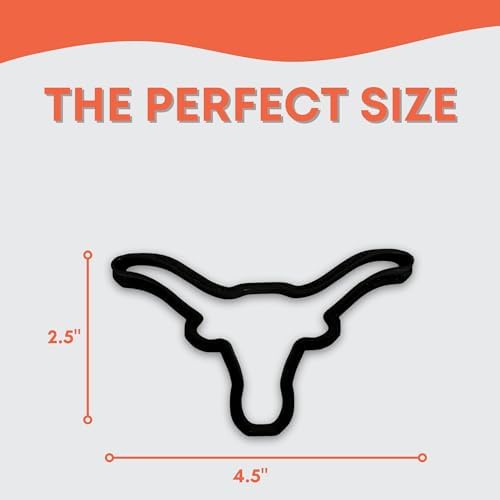 Longhorn Cookie Cutter Easy to Push