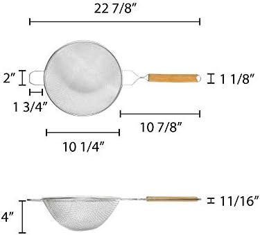 Thunder Group 10 Double Mesh Strainer
