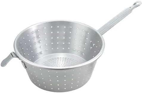 Winco Spaghetti Strainer 9-Inch Medium Aluminum 1