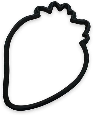 Strawberry Cookie Cutter Easy to Push Made in USA for Fun Baking