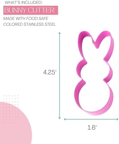 Cookie Cutter Mold - Bunny Shape Perfect for Cakes Biscuits More