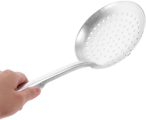 PRETYZOOM Aluminum Food Strainer Spoon for Dumplings and Pasta
