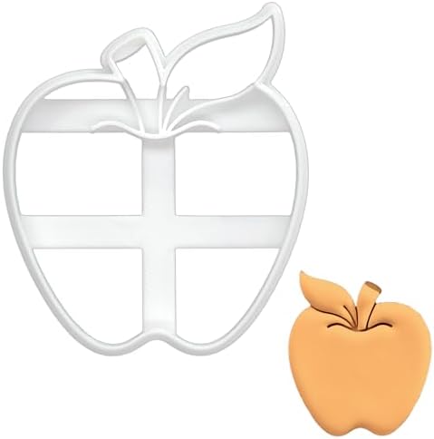 Bakerlogy Handcrafted Apple Cookie Cutter Biscuit Cutter for Home Kitchen