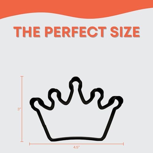 Crown Cookie Cutter Easy to Push Perfect for Birthdays and Themes