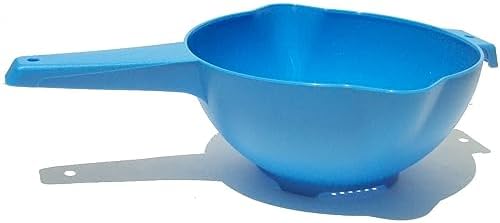 Tupperware 2 Quart Colander with Blue Handle