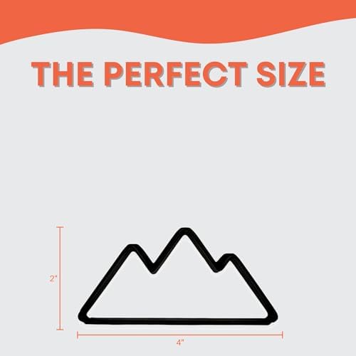 Mountains Cookie Cutter Easy to Push Design 4 inch