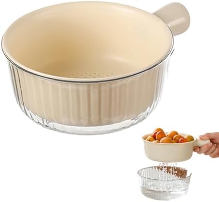 Iensen 2-Piece Compact Colander BPA-Free Dishwasher Safe