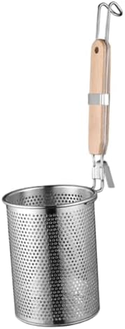 Stainless Steel Noodle Strainer Basket with Handle 12CM Mesh