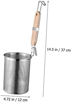 Cabilock Stainless Steel Noodle Strainer with Handle