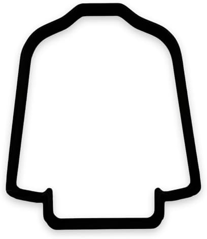 Lab Coat Cookie Cutter Easy Push Design