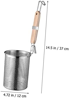 STOBAZA Stainless Steel Colander Basket for Noodle and Vegetable Straining