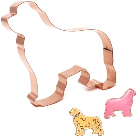 The Fussy Pup Newfoundland Cookie Cutter High-Quality Copper Made in the USA
