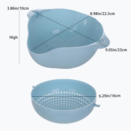 Double Drainer Basket with Multi-Functional Uses