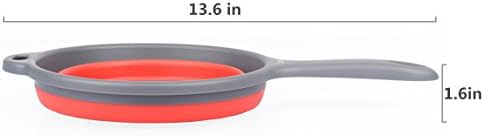 ZOER Kitchen Foldable Colander with Silicone Strainer Heat-Resistant Collapsible Kitchen Gadgets