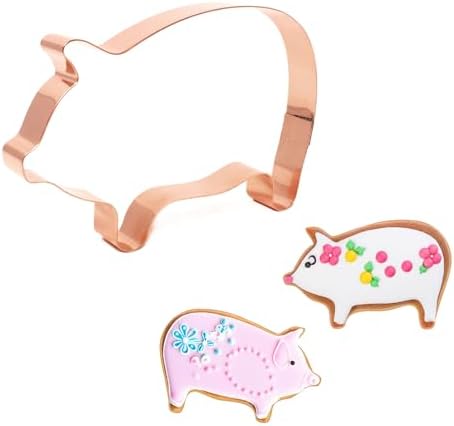 The Fussy Pup - Handcrafted Copper Pig Cookie Cutter