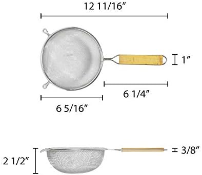 Stainless Steel 6 Single Mesh Strainer Busy Kitchen Helper