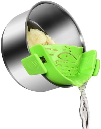 Adjustable Silicone Strainer for Pots Pans Bowls