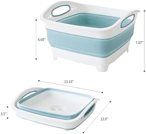 CQT 9L Collapsible Colander Strainer Basket