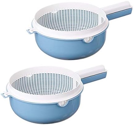 Cabilock Double Layer Fruit StrainerHigh-Quality Kitchen Colander for Washing Fruits Vegetables