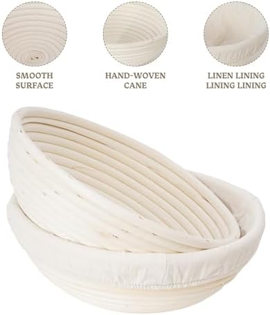 Nisorpa 4-Pack Sourdough Bread Proofing Baskets