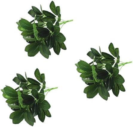 3x 125 Realistic Schefflera Shrubs