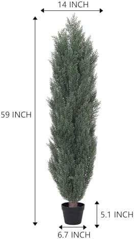 Bloom Times 5ft UV-Resistant Cedar Topiaries