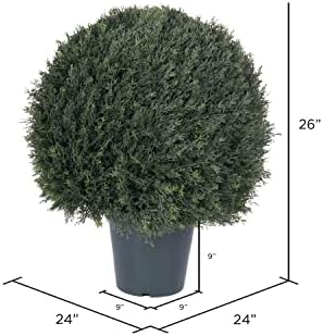 Vickerman 24 Maintenance-Free Two-Tone Green UV Resistant Pond Cypress Ball
