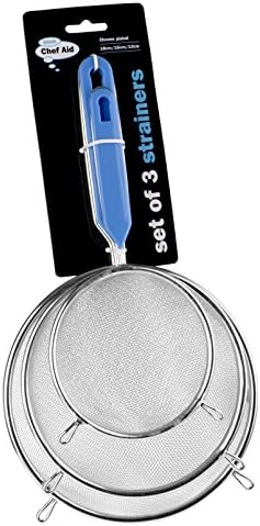 Chrome Plated Strainers 3-Piece Set
