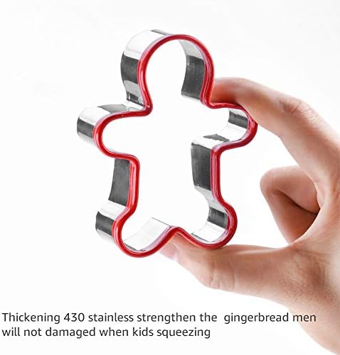 FASAKA 3-Piece Gingerbread Man Cookie Cutters Set