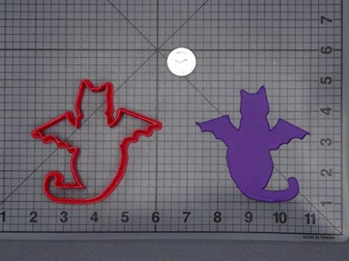 Halloween Cat with Bat Wings Cookie Cutter
