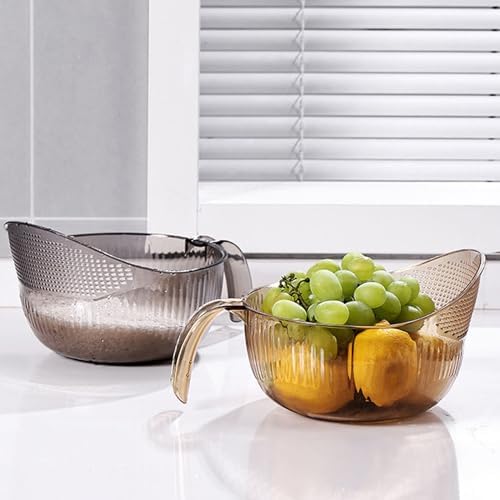 Leyile Functional Rice Washing Colander Efficient Drain Basket