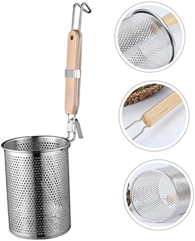 STOBAZA Stainless Steel Colander Basket for Noodle and Vegetable Straining
