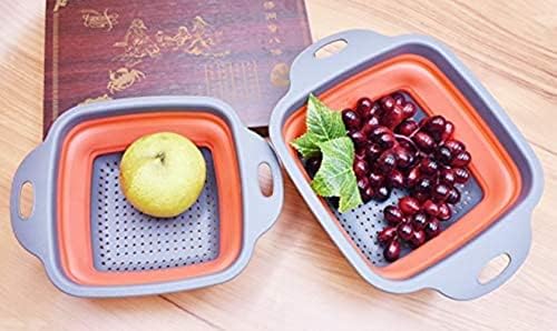 Premium Collapsible silicone colander set Durable dishwasher-safe for Kitchen Travel