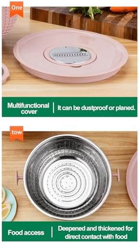 Talent Star 3-in-1 Stainless Steel Colander Set with Plastic Mixing Bowl