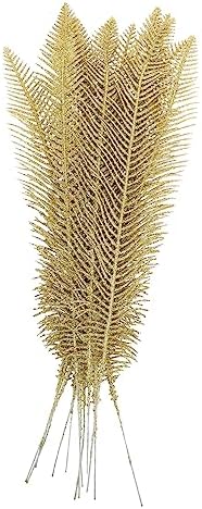 12-Piece Golden Christmas Leaf Garland