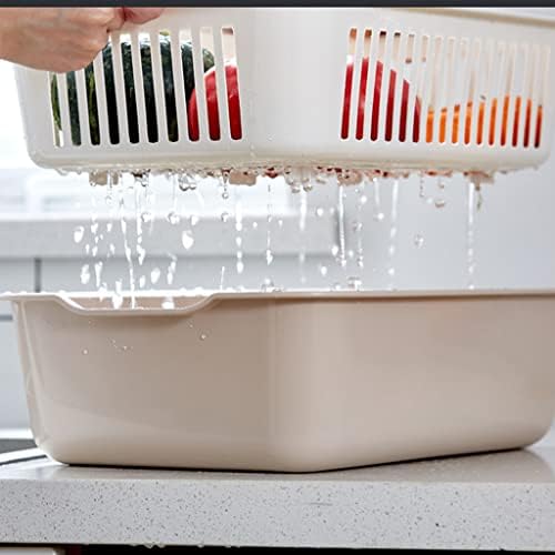 Bydezcon Double-Layer Kitchen Colander Effortless Cooking Made Simple