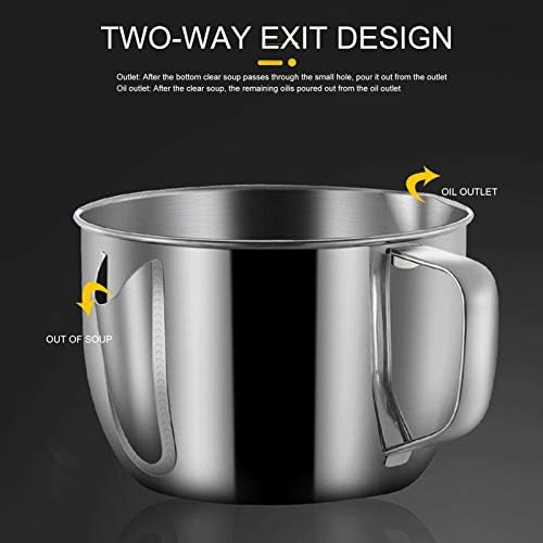 Stainless Steel Fat Separator for Kitchen Use
