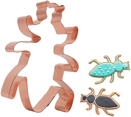 Cute Beetle Copper Cookie Cutter 425 x 325 Inches