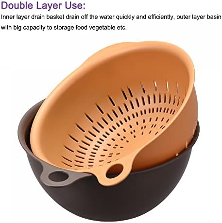 LuxuryNest Luxury Boolean Kitchen Strainer 3-in-1 Efficient SpaceSaving Measure 15cm