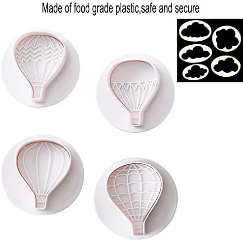 9-Piece Hot Air Balloon Cloud Mold Set For Baking