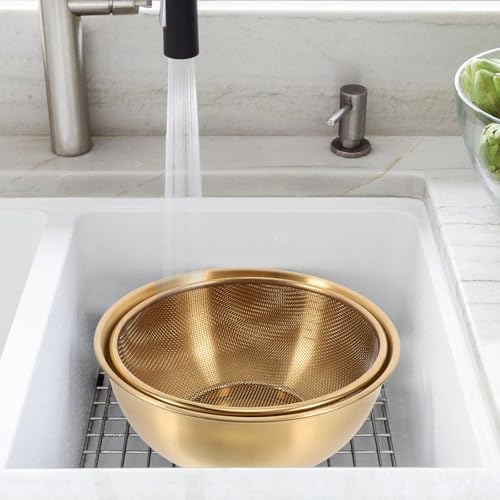 Luxshiny 2-Piece Sink Colander Set