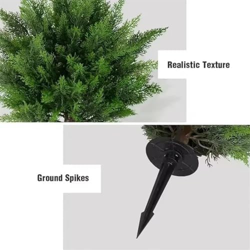 Realistic Cedar Container Filler IndoorOutdoor Decor