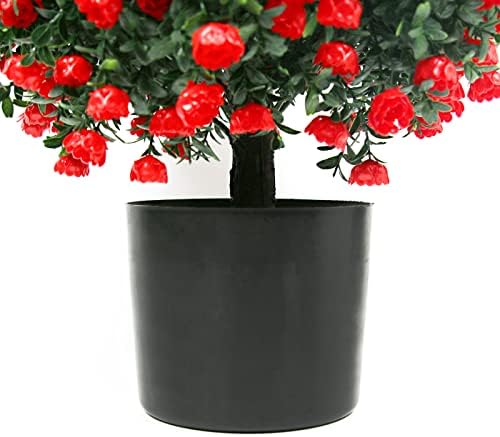 Sunnyglade Artificial Rose Topiary Set Perfect for Home and Garden