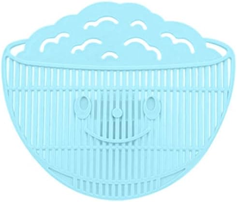 Clip On Strainer for Pots Pans Bowls Blue 13x11x35cm